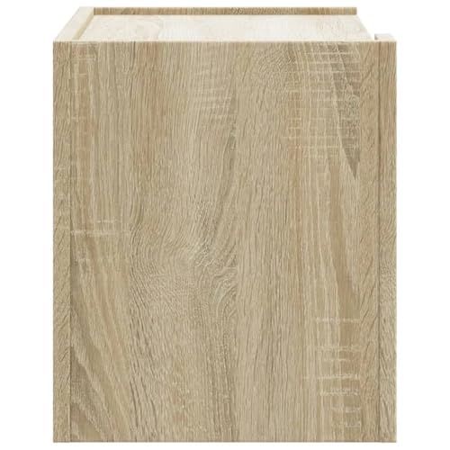 Table de Chevet Murale Chêne Sonoma 45x30x35 cm Petit Meuble