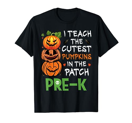 Enseño a las calabazas más lindas del parche Pre-K Camiseta