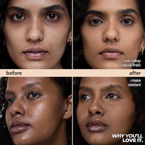 Image of Ruby's Organics Liquid-Cream Concealer for Under-eye Dark Circles & Pigmentation, Full Coverage, Under Eye Cream with Bakuchiol, Easily Blendable, Highly Pigmented, Natural, All Indian Skin Types - HC6, 6.5ml