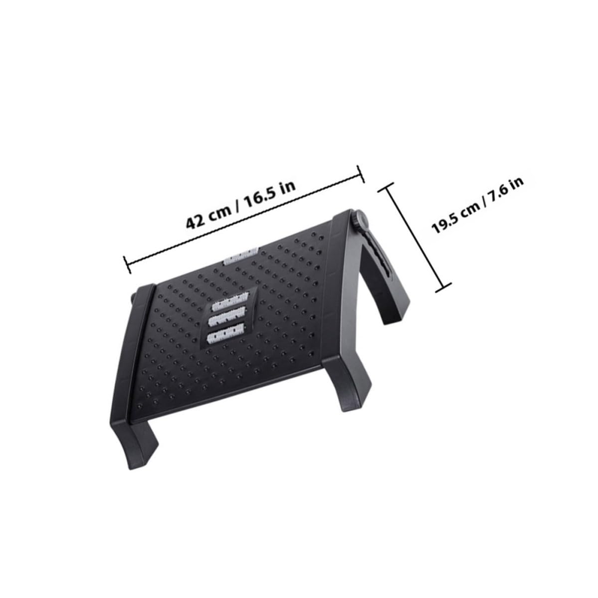 Gadpiparty Tabouret de Pédicure Pratique Repose-Pieds Réglable en Abs, Structure Stable et Massage Plantaire pour Soins des Pieds à Domicile ou Salon