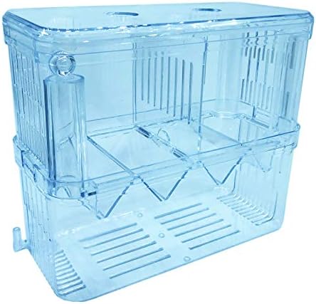 J-star Large Aquarium Fish Breeder Box Fish Seperator, Fish Hatchery Incubator Shrimp Breeding Box Fish Nursery for Aquarium Baby Fish Holder.