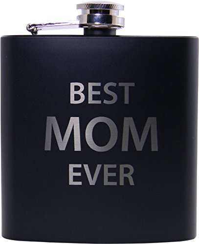 Best Mom Ever Flask, Funnel and Gift Box - Great Gift for Mothers's