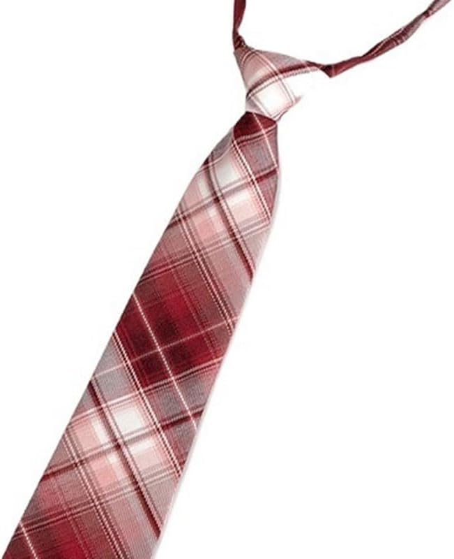 Japanese-style Uniform School Women's Shirt Wine Red Zipper Tie And Accessories