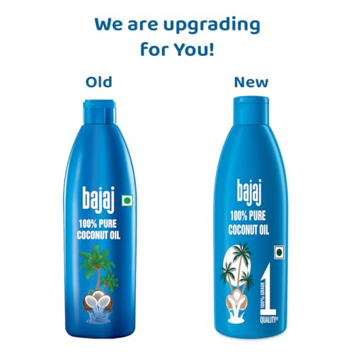 Image of Bajaj 100% Pure Coconut Oil 600ml | Made with Premium Grade 1 Quality Coconuts