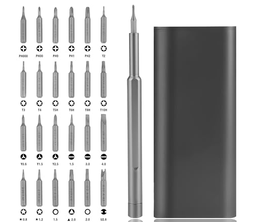 Kit Conjunto De Chaves De Fenda De Precisão 25 Em 1 Conjunto De Chaves De Fenda Magnéticas Kit De Ferramentas De Eletrônico Para Laptop, Iphone, Computador, Ps, Xbox, Celular, Macbook, óculos, Relógio