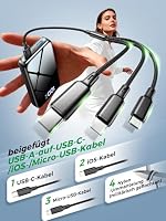 Power Bank, 26800mAh Schnellladen USB-C, 30% Größere Kapazität, Schwarz – Ansicht 9