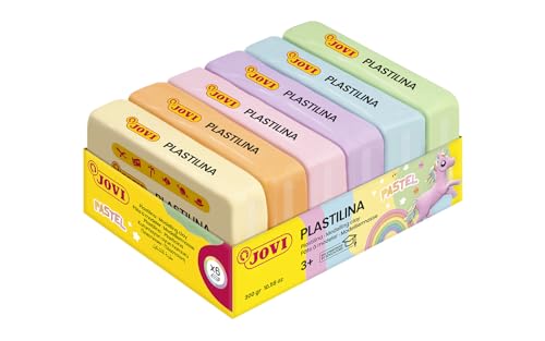 Image of Jovi Pack plasticine, 6 Units of 50 Grams, Multicolor Pastel (70 / 6P) plasticine, 300