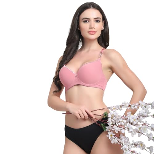Image of Quttos PrettyCat Lightly Padded Underwired Sexy T-Shirt Bra with Chain Strap