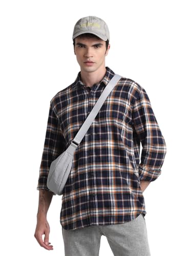 Image of Jack & Jones Men Cotton Blend Solid Regular Fit Shirt