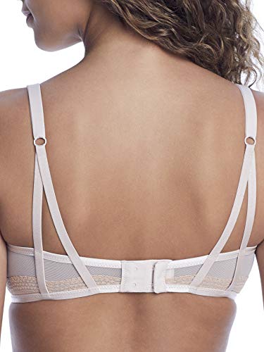 Maidenform Women's Push-Up Bra, Love The Lift Lace Demi Push-Up Bras for Women, Smoothing, Underwire, Convertible Straps, Sandshell/Honey Blush Beige, 34A