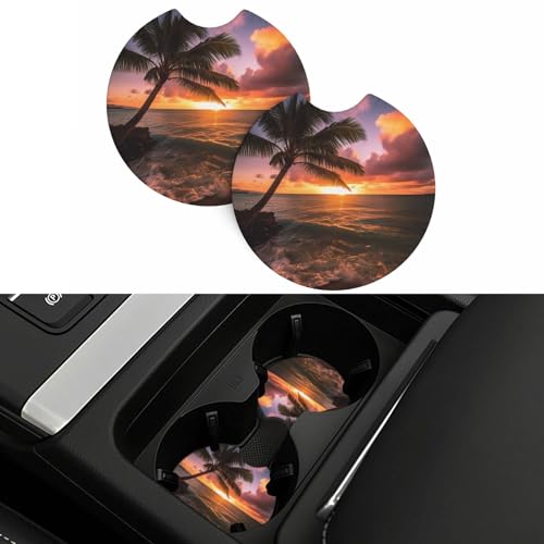 Posavasos para auto 2 piezas, antideslizante y resistente al agua miniatura 5