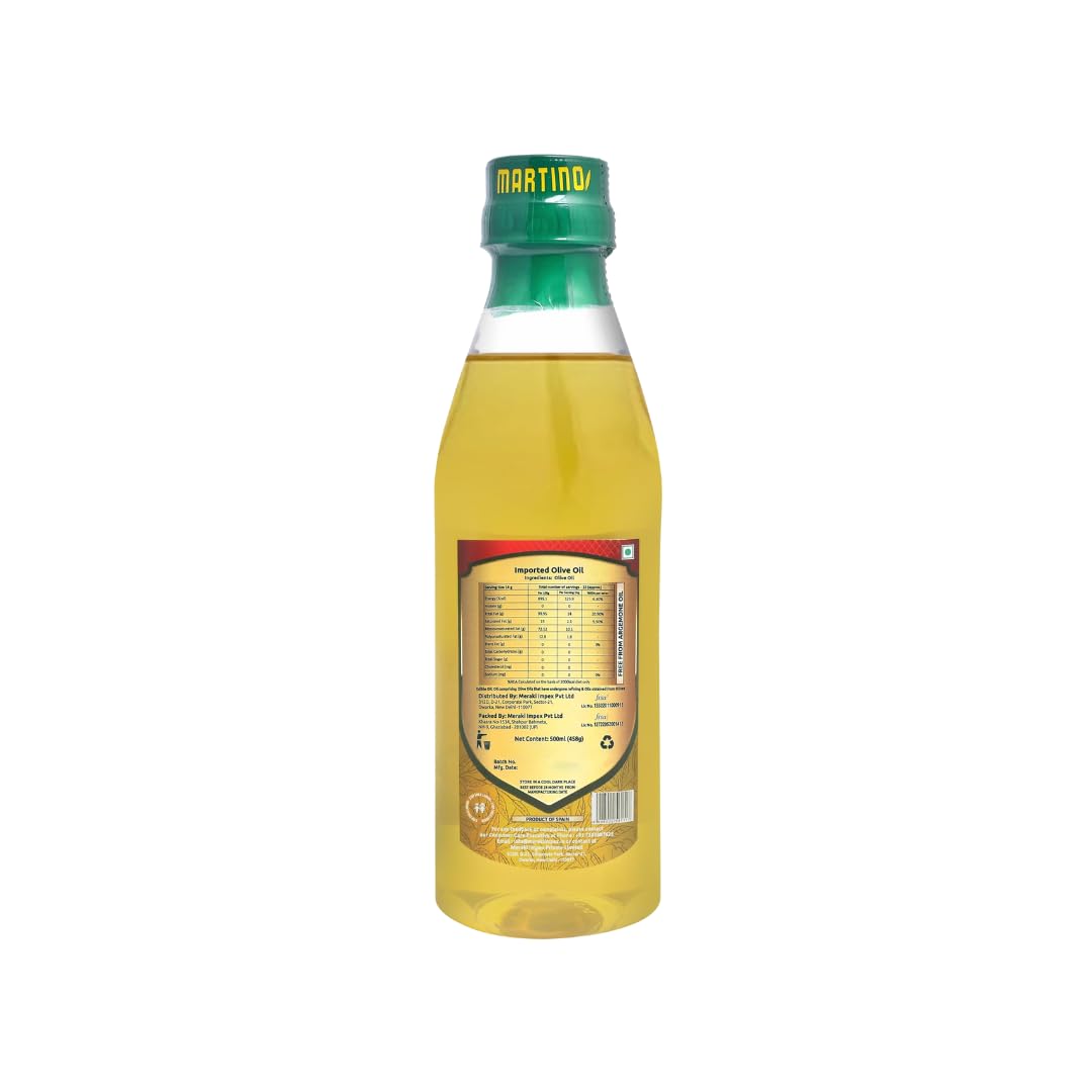Martino Extra Virgin Olive Oil 250ML First Cold Pressed Cooking oil Natural and First Cold Extraction |Rich in Antioxidants| Ideal For low heat cooking like sauteing & grilling, Salad Dressing. 4