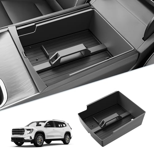 SKTU for 2024 2025 2026 2027 GMC Acadia Center Console Organizer for 2024 2025 2026 2027 GMC Acadia (Elevation/AT4/Denali) Console Tray 2024 2025 2026 2027 Acadia Accessories with Sunglasses Holder