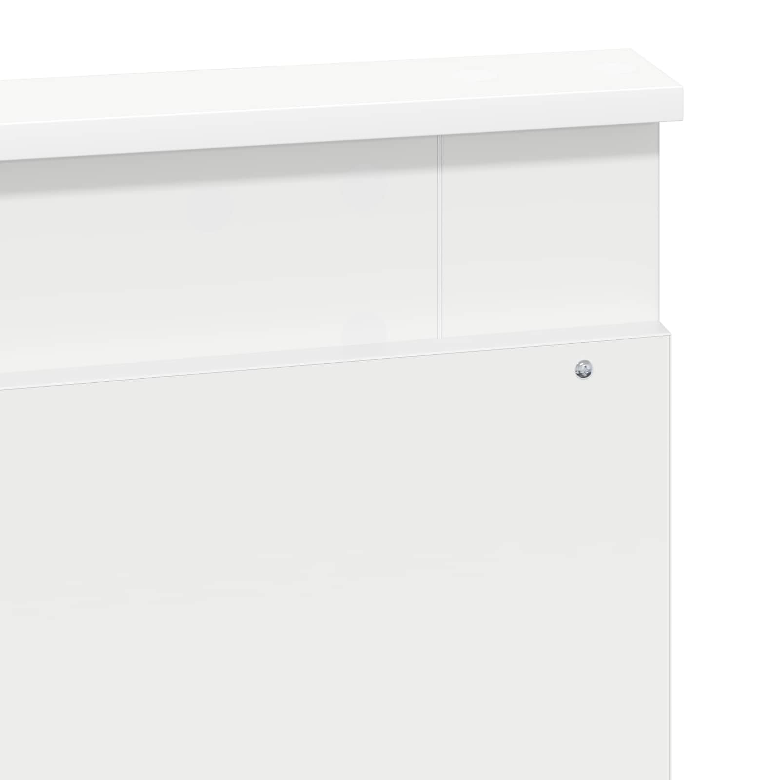 vidaXL Estructura de Cama con cajón con cabecera Madera contrachapada, Diseño de Dormitorio Moderno, soluciones de Almacenamiento, Cama Elegante, área de Descanso útil, Muebles con Estilo