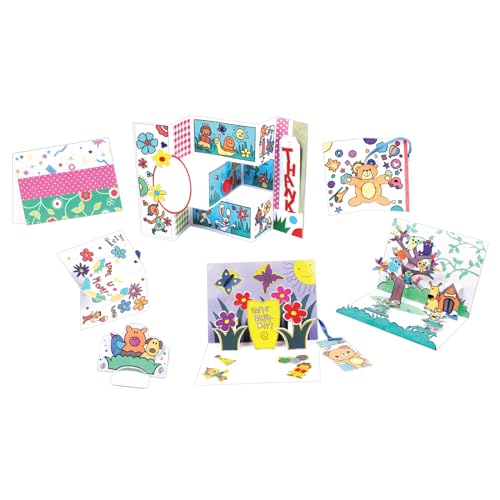 Handycrafts Funskool Pop Up Greeting Cards Making Kit, DIY Kit, Art and Craft Set for Kids, Learning, Fun & Engaging Activity for Childrens, Multicolour, Gift Set for Kids, Age 7+ Years