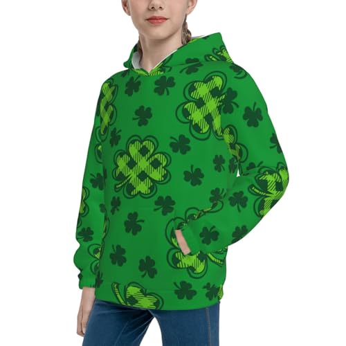 St Patrick's Day5 Kid Hoodies Boys Sweatshirts Girls Pullover with Pocket2