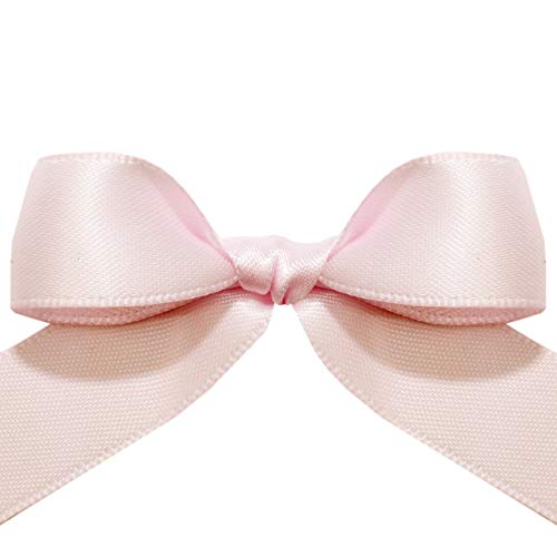 Image of Morex Ribbon 08816 /50-115 Double Face Satin Ribbon, 3 /8 inchx 50 Yd, Powder Pink