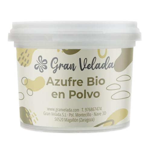 Gran Velada - Azufre Bio en Polvo 100 g | Activo Cosmético Seborregulador y Antiséptico | Ideal para Acné y Caspa