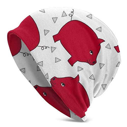 Preisvergleich Produktbild shenguang Red Pig Piggy Bank Stylish Unisex Hat Beanie Funny Cap
