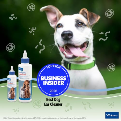 Image of Virbac EPIOTIC Advanced Ear Cleanser | Powerful and Gentle Cleanser For Dogs and Cats of all ages, 8 oz