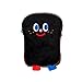 Tyjie - Cartera de peluche con cremallera y diseño de tostadas, BK1. (Negro) - 3TT902803-BK1_LMYUK0129