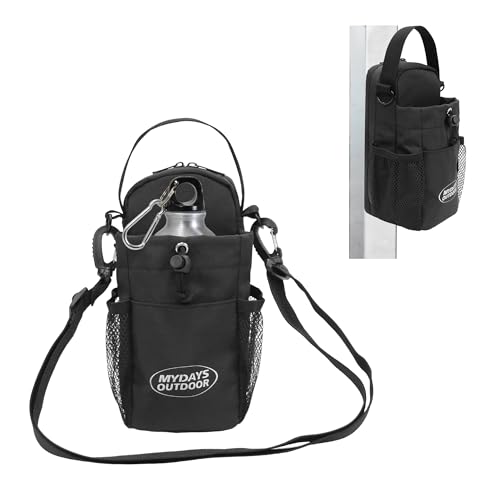 Magnetic Gym Bag,Water Bottle Carrier Bag,Magnetic Water Bottle Holder with Shoulder Strap,Gym Accessories,Magnetic Gym Pouch for Travel, Work,Sports