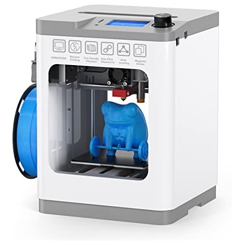 Entina Mini 3D Printers Tina 2, Fully Assembled and Auto Leveling 3D Printer for Beginners, Removable Magnetic Platform, High Precision Printing with PLA/PLA Pro/TPU, Size 3.9x4.7x3.9 inch Cover