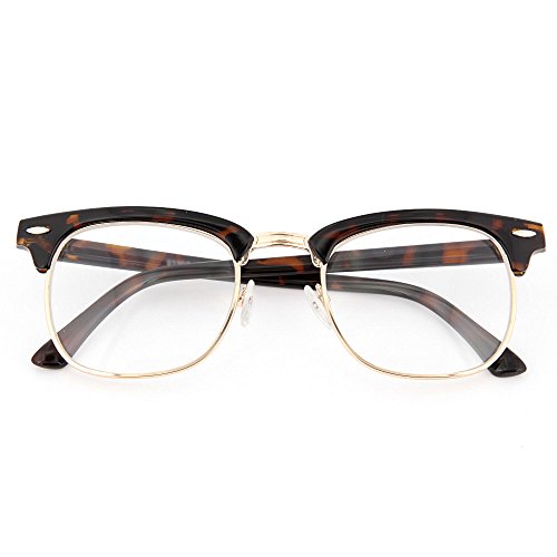 grinderPUNCH Half frame Clear Lens Classic Sunglasses2