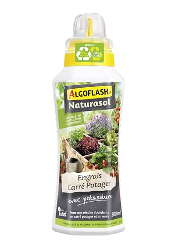 ALGOFLASH NATURASOL Engrais Liquide Carré Potager, 500 mL, UAB, ALBIOCAR500