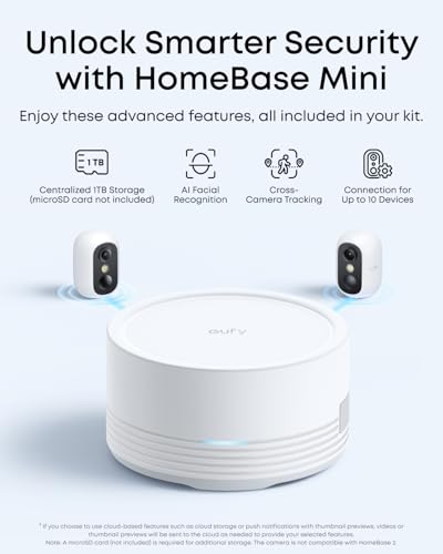 Image of eufy Security eufyCam C35 2-Cam Kit, Wireless Security Indoor /Outdoor Camera, Magnetic Mount, Color Night Vision, Local Storage, No Monthly Fee, IP67, Facial Recognition, Solar Panel Compatible, White