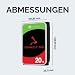 Seagate IronWolf Pro 20 TB, NAS interne Festplatte, 3.5 Zoll, 7200 U/Min, CMR, 256 MB Cache, SATA 6 GB/S, inkl. 3 Jahre Rescue Service, Modellnr.: ST20000NT001