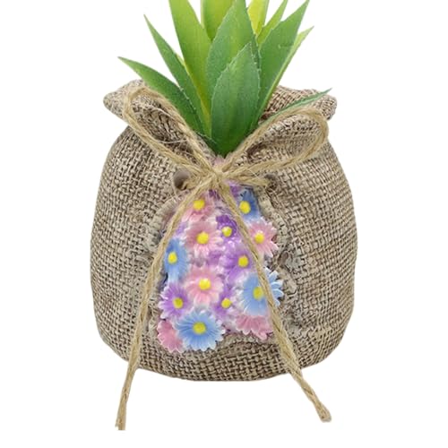 Small Planter de bureau - de statue en résine Récipient en pot en forme de sacs, sac de de sac - Statue de paysage Figurines Ornement de bureau pour décoration...