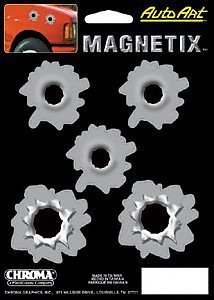 Chroma 9012 Bullet Holes Silver Magnetix (5 Piece) on packaging.