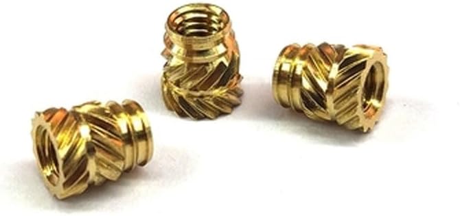 10PCS Brass Knurled Nut 6030 B Copper insert Melt Nuts Insert QT M3x5.0 OD4.9mm|Nuts| (Size: QT M3x5.0-OD4.9mm)