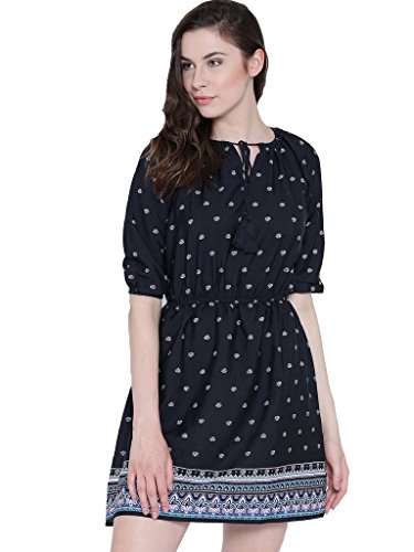 Image of Sera Fushia Patterned Shift Dress