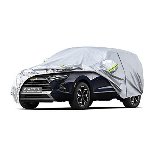 Image of Koukou 6 Layers Car Cover Custom Fit Chevy Blazer from 1982 to 2025, Waterproof All Weather for Automobiles, Sun Rain Dust Snow Protection. (Ships from US Warehouse,Within 3-7 Days)