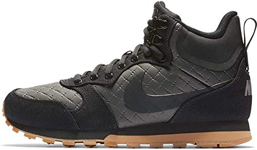 NIKE Wmns MD Runner 2 Mid Prem, Botas de Senderismo Mujer, Negro (Black/Black/Gum Light Brown 004),...