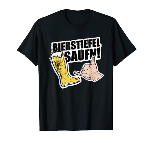 Bottes à bière pour fête de bière T-Shirt