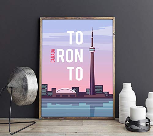 Poster de voyage Toronto déco murale salon moderne 50x70 - 2