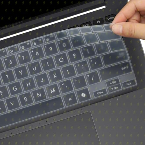 Image of RAYA Silicone Keyboard Cover for ASUS Vivobook S14 Compatible with M3407 /S3407 /M1407 /X1407 /M5406 /S5406 Laptop Models (Silicone Clear)