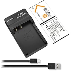 Cargador Bateria Sony Np Bn1 HOSAN NP-BN1 Batería para de 2 Batería Recargable Compatible con Sony NP-BN1 and Sony DSC-QX10, DSC-QX100, DSC-T99, DSC-T110, DSC-TF1, DSC-TX5, DSC-TX7