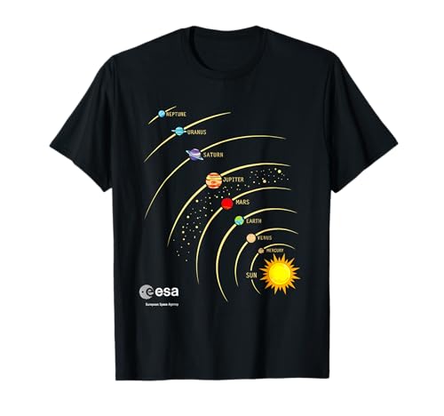 ESA Sonnensystem Planeten Sonne Umlaufbahn T-Shirt