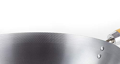 Wok Skinny de Acero al Carbono 12" School of Wok miniatura 6