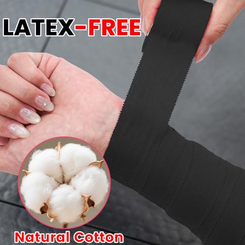 Image of NUITPY 6 Pack Athletic Tape, Black Sports Tape, Easy Tear Wrist Tape, Strong Adhesion Tapes for Boxing, Gymnastics, Hockey, Soccer, Lacrosse and First Aid