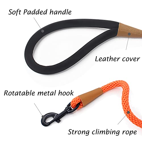 Lynxking Dog Leash Braided Dog Rope Pet Leash 6 Ft X 1/2 Inches Dog Traction Rope Leashes Dog Walking Lead For Medium Large Dogs #TOP1