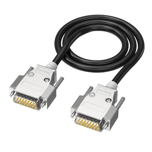 EUYueli Cable de datos de extensión DB15 de 1,5 m a 30 m, conectores macho/hembra, 2 filas, cable de 15 pines para instrumentos de control industrial