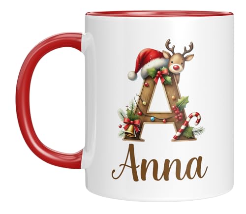 Weihnachtskrippe Porzellan 25 Tasse mit Namen personalisiert - Weihnachtstasse - Namenstasse -...