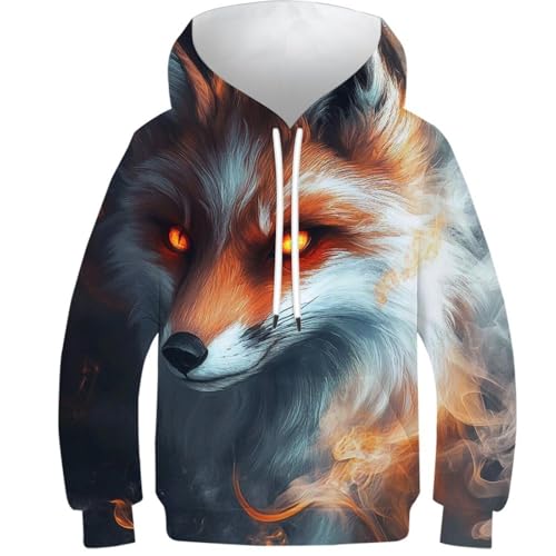 Sweat à capuche original Fiery Fox : le cadeau idéal mignon pour ados de 12 à 14 ans