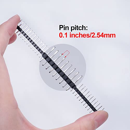 image for Twidec/50PCS 2.54mm Male Header Pins Connector 40Pin Straight Single R