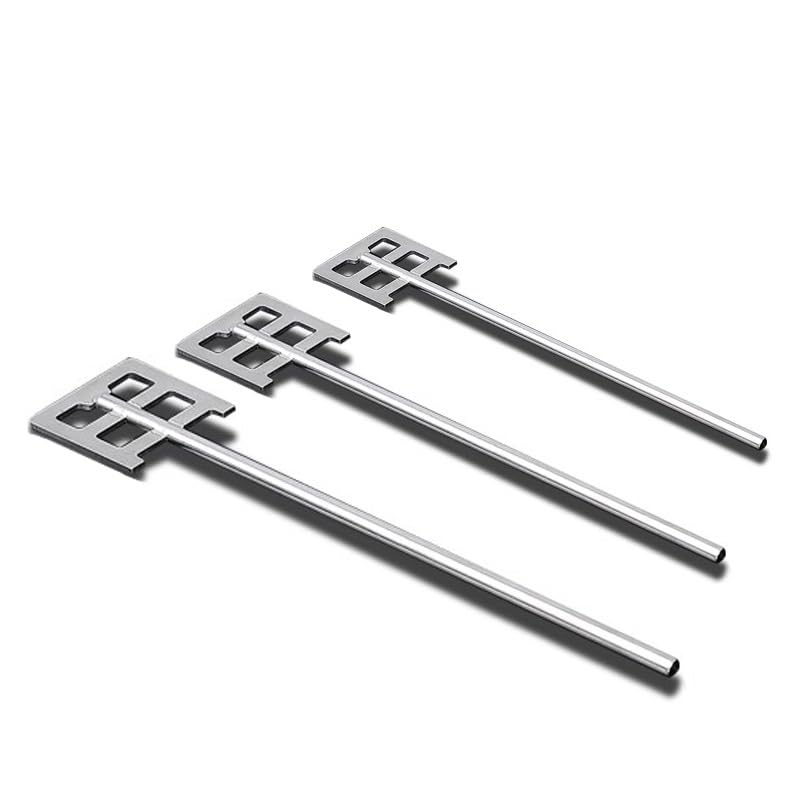 1Pc Lab Dispersion Anchor Paddle - 304 Stainless Steel Stirring Blade with 40mm to 120mm Leaf-Width Square Stir Paddle and Rod(120x8x500mm)
